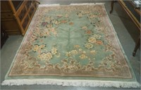 Chinese cut pile Rose Floral Rug
