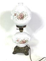 Embossed Rose Electric Banquet Lamp