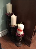 3 Candle Holders