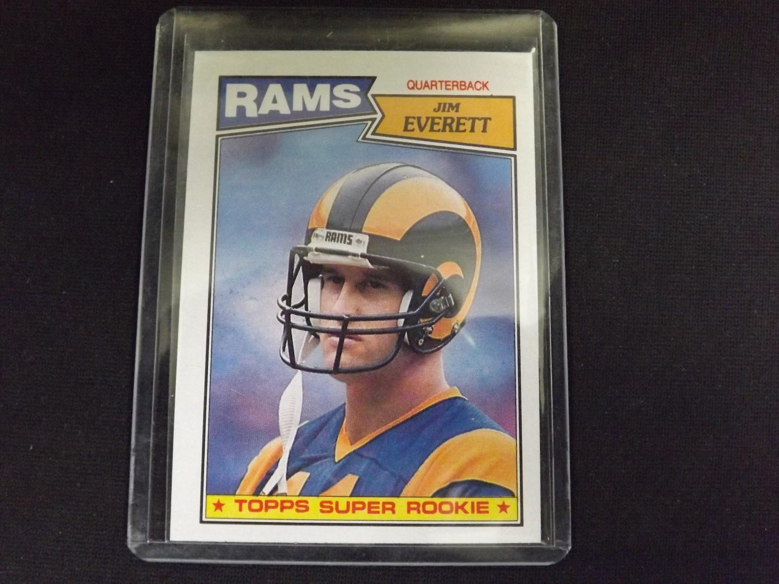 1987 TOPPS #145 JIM EVERETT ROOKIE CARD RAMS