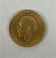 1911 8g GOLD SOVEREIGN GEORGE REX COIN