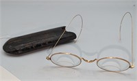 Antique Gold Filled Spectacles w/ Case