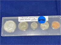 1967-P Mint Set Half Dollar is Silver
