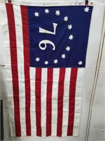 Heavy cotton vintage bicentennial flag