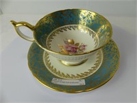 AYNSLEY ROSE CUP & SAUCER