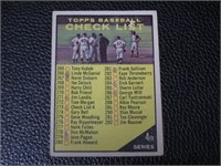 1961 TOPPS #273 4TH SERIES CHECKLIST MARKED