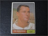 1961 TOPPS #216 TED BOWSFIELD ANGELS VINTAGE