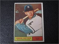 1961 TOPPS #13 CHUCK COTTIER TIGERS VINTAGE