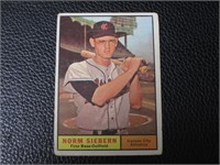 1961 TOPPS #267 NORM SIEBERN ATHLETICS