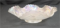 Fenton White Peacock & Urn 9" Bowl