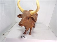 #970/ Vintage Bryer Brhma Bull  WOODGRAIN