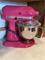 Hot pink KitchenAid mixer