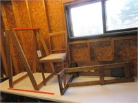 Chair, Sewing Table & Folding Rack