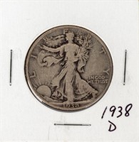Coin 1938-D Walking Liberty Half Dollar Key