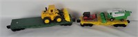 2 Lionel O Scale Flat Freight Cars