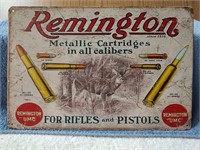Remington Metal Sign - 8" " 12"