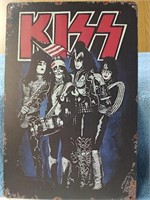 Kiss Metal Sign - 8" x 12"