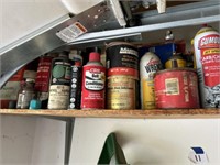 Assorted Lot of Oils, Sprays, Drain Pan, Funnels