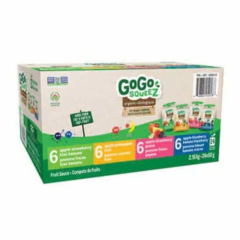 "As Is" 18-Pk GoGo SQUEEZ Organic Exotic Fruit