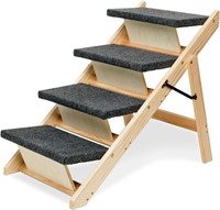 $90  MEWANG Dog Stairs 30.9x18.5x25.6in - 4 steps