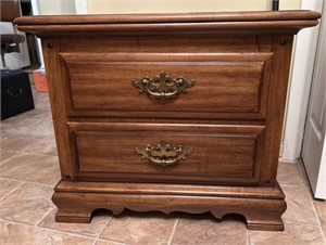 2 drawer nightstand  27 x 16 x 24" by Thomasville