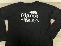New XL mama bear long sleeved shirt w pockets