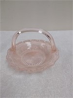 Rose colored candy dish