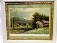 Framed and Matted "Early Spring" Litho