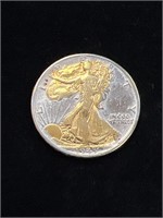 1943 Gold Enhanced Walking Liberty Half Dollar