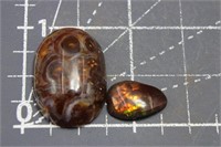 2 Fire Agate Cabs