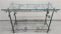 Wrought Iron Grapevine Console Table