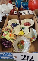 Fruit Items, Tidbit, Bone Dish, Plate, Decorative