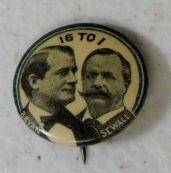 Bryan/Sewall 7/8" 16 to 1 Campaign Button