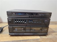 Panasonic AM/ FM, 2 Cassette Deck, and Amplifier