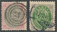 DENMARK #31 & #50c USED AVE-FINE