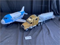Toys - Airplane, Semi Truck