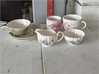 group of china cups