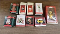 (9) Hallmark Keepsake Ornaments in Boxes