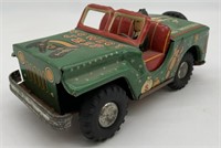 Japan Tin Cowboy Jeep Friction Toy