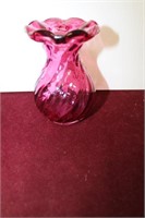 Cranberry Glass Vase