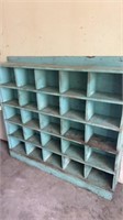 Vintage cubby turquoise patina  8x53x49t