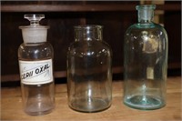 3 Medicine Bottles 2 Are Marked WT & Co (Whitall