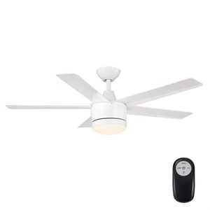 Merwry 48in. LED White Fan with Remote