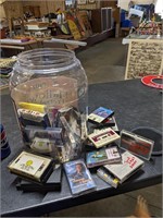 Jar of Misc Cassette Tapes