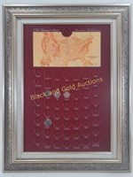 US Quarter Collection Double Matted Frame