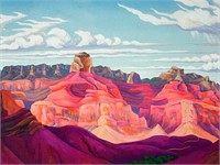 Painted desert Gilcee framed print