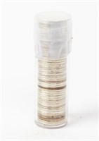 Coin Roll Of 50 Assorted Mercury Dimes - Silver