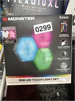 MONSTER LED TOUCH LIGHT SET RETAIL $40
