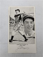 1940 Rare Joe DiMaggio Stat Back Photo Summary