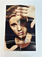 Autograph COA Justin Bieber Poster